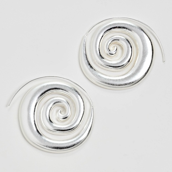 🌺🎉HP🎉🌺 NWT Cult Gaia Cassia Spiral Threader Earrings Antique Silver - Picture 14 of 16